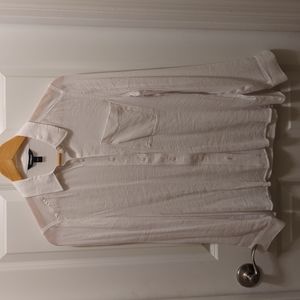 Express white crepe portofino shirt